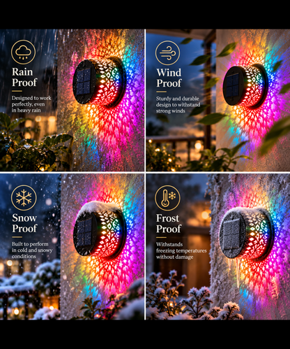 Solar Mandala Lights | Wireless | Diwali, Dussehra, New Year, Christmas and More | by Veloura