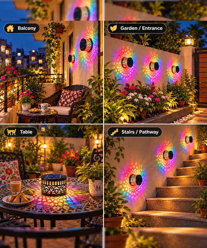 Solar Mandala Lights | Wireless | Diwali, Dussehra, New Year, Christmas and More | by Veloura