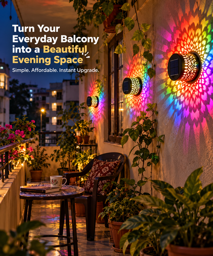 Solar Mandala Lights | Wireless | Diwali, Dussehra, New Year, Christmas and More | by Veloura